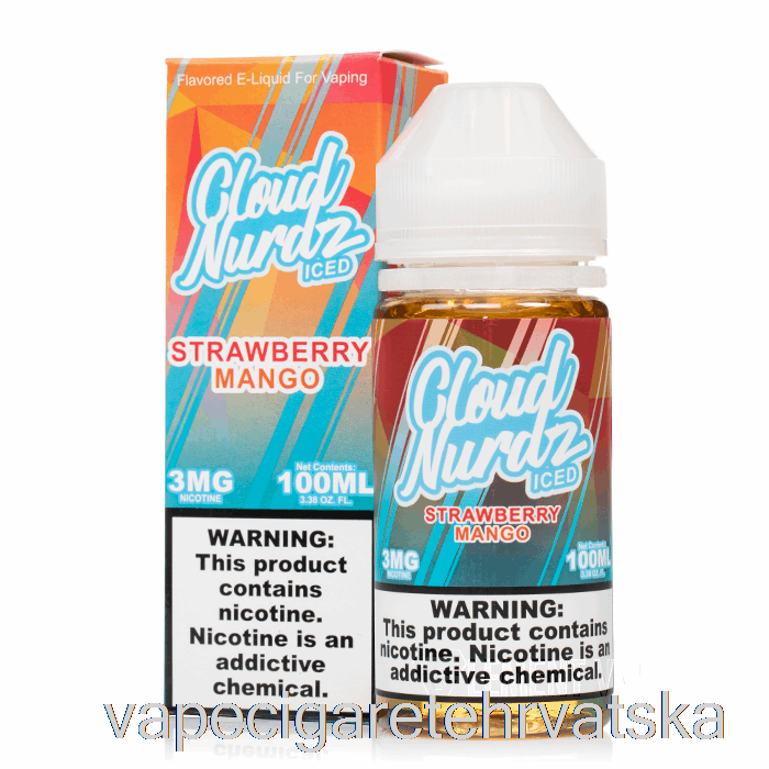 Vape Cigarete Led Jagoda Mango - Oblak Nurdz - 100ml 0mg